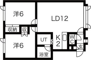 ハイブリッジ1【3階】の間取り