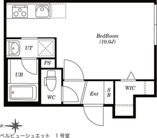 ベルビューシュエット【1階】の間取り