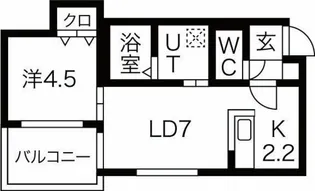 welina南郷16【1階】の間取り