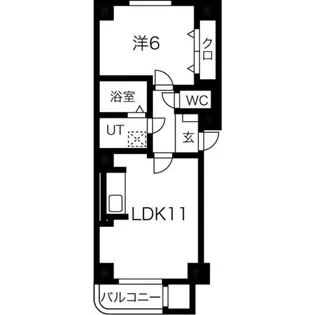 フレックス南郷通【403号室】の間取り
