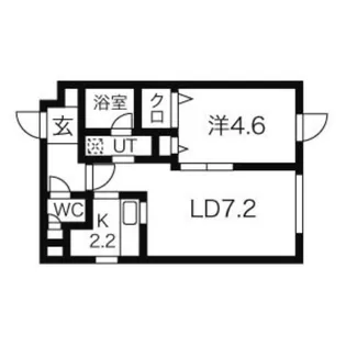 ブランノワール中の島【3階】の間取り