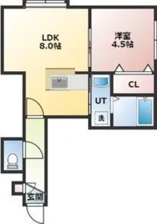 Caliennta(カリエンタ)美園【106号室】の間取り