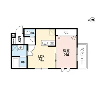 アルトローマ平岸【2階】の間取り