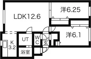 プレベール【2階】の間取り