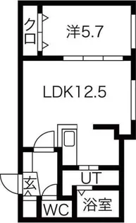 アルファー美園【4階】の間取り