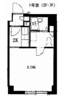 アルファアパル菊水【701号室】の間取り
