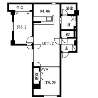 アールコートミュンヘン二番館【405号室】の間取り