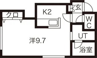 メリディアン【3階】の間取り