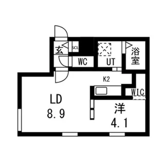 LUGAL(ルガル)【3階】の間取り
