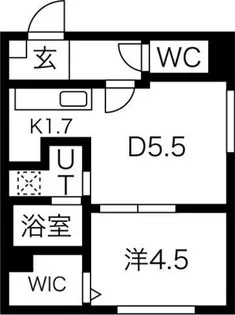ラグジースペース南郷【2階】の間取り