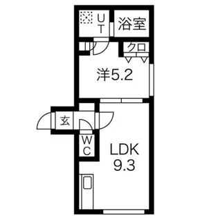 ヴェスタ平岸【2階】の間取り