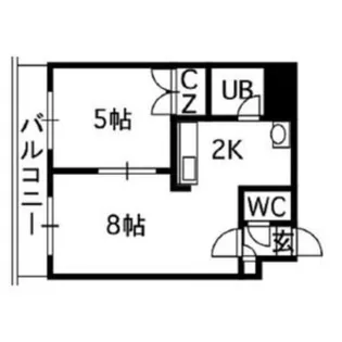 セントポーリア弐番館【2階】の間取り