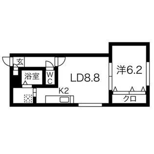 アークガーデンシティA【2階】の間取り