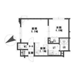 パストラーレ楡【2階】の間取り