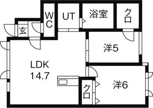 グランヴィラI【2階】の間取り