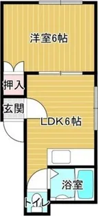 コーポ7【202号室】の間取り