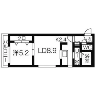 アルス平岸【302号室】の間取り