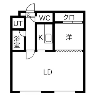 1LDKの間取り画像