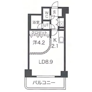 ダイアパレス水車町【2階】の間取り