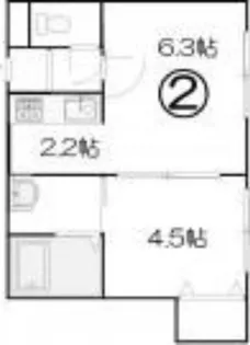 ガーデンヴィラ本通【102号室】の間取り