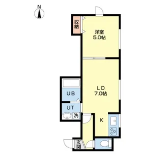 サンルピナス【102号室】の間取り