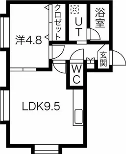 MAJESTIC北郷 弐番館【3階】の間取り