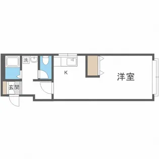 レステ月寒【406号室】の間取り