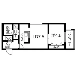 シティレジデンス南12条【5階】の間取り
