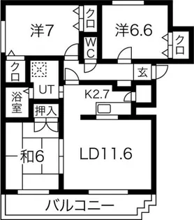 3LDKの間取り画像