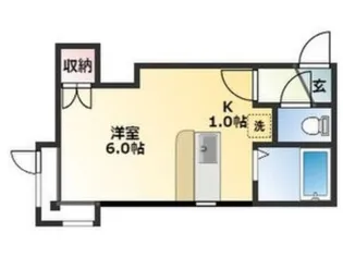 アムス栄通【105号室】の間取り