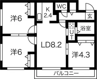 e'clat (エクラ)【2階】の間取り