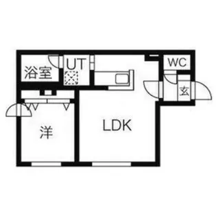 ティファーレ白石【4階】の間取り