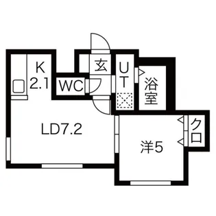 グランディーイースト札幌【4階】の間取り
