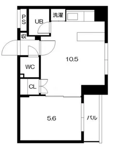 メープルリバービューII【6階】の間取り