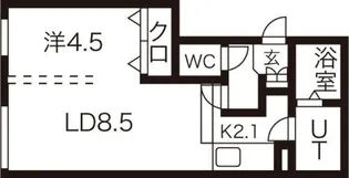 ティーケイ南郷【4階】の間取り