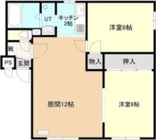 リバークリーンサンクス【103号室】の間取り