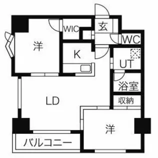 Gセニー学園の杜【3階】の間取り