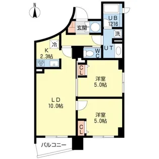 RioVista【6階】の間取り