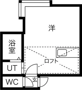 フレスノパーク月寒【203号室】の間取り