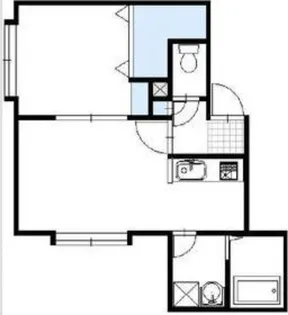 KAZU菊水【103号室】の間取り