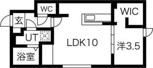 シティプレミア南郷13丁目【4階】の間取り