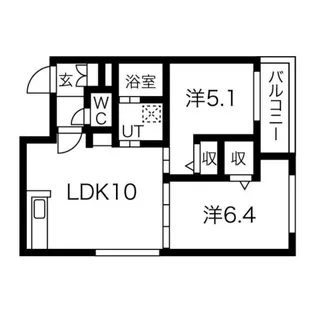 エスペランサ平岸【4階】の間取り