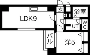 1LDKの間取り画像