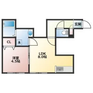 シャイニングスター菊水【3階】の間取り