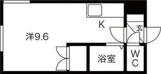 ラ・シュエット南郷【4階】の間取り