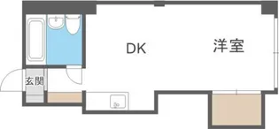 キャッスルニッコー【417号室】の間取り