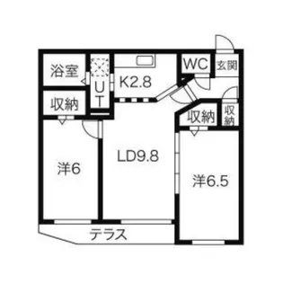 TRESOR33(トレゾワ33)【1階】の間取り