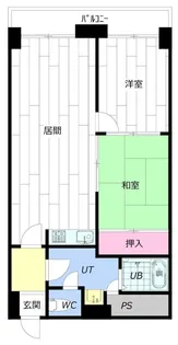 2LDKの間取り画像