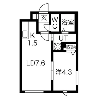 LIFE【101号室】の間取り