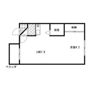 カサデューク中の島【80-202号室】の間取り